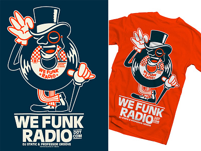 Wfr Tee 123klan design funk radio tee we