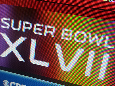 Super Bowl cbs colors event football super bowl typography website