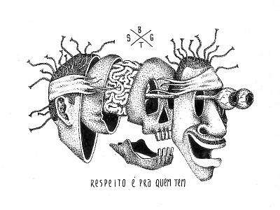 Sabotage hip hop pointillism rap respect sabotage skull