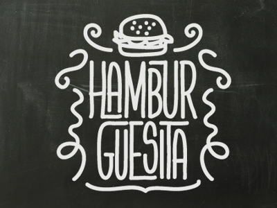 Hamburguesita calligraphy font handwriting lettering sketch type typography