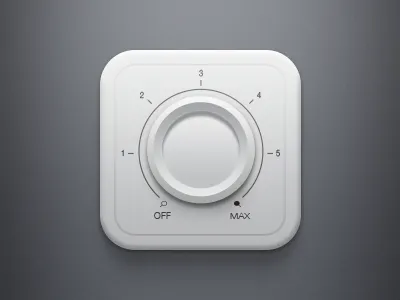 Light Dimmer Switch controller dimmer element gui halo lab icon illustration ios knob light odessa playoff switch ui ukraine volume