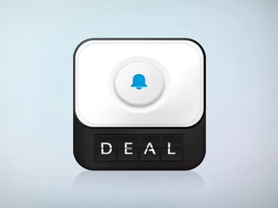 Deal Alarm iOS icon alarm appicon button deal icon ios iphone ux