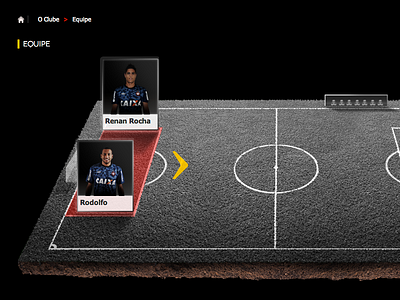 Field team atletico design paranaense site soccer ui