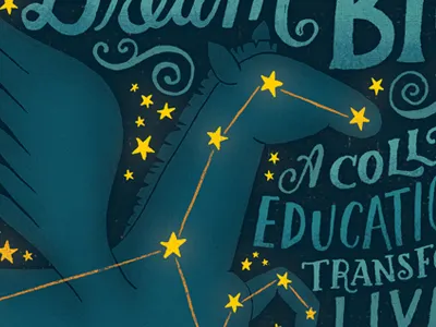 Pegasus illustration lettering pegasus