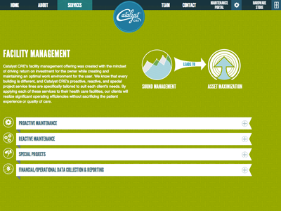 Catalyst Screenshot design development responsive site ui user experience web
