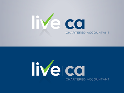 LiveCA Corporate Identity accountant brand branding canada corporate design financial services identity logo tick mark website