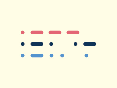 Communication Series dots icons lines logo morse morse code series