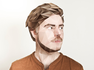 Simen, Marathon band (process) illustration polygonal portrait