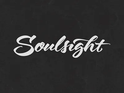 Soulsight - New Logo - brushpen calligraphy cloth handmade lettering logo sight soul soulsight type