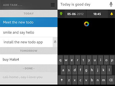 New TODO app clean metro todo ui