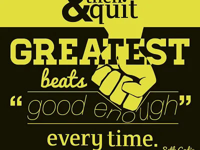 Seth Godin Typographic Quote Poster marketing pardot poster quotes seth godin typography