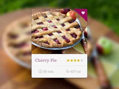 Recipe Widget rating recipe widget