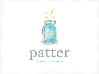 Patter Logo Design design firefly flakasoft handdrawn jar paint patter pitter