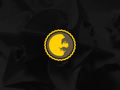 My New Logo badge branding emblem face graphcoder icon ident identity logo mark retro vintage