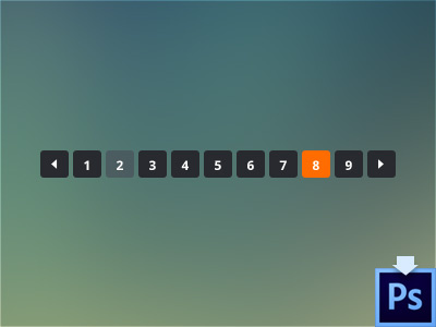 Minimal Pagination PSD free minimal minimum pagination psd ui