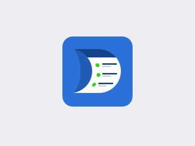 Designers News App Icon Rebound app d flat icon rebound