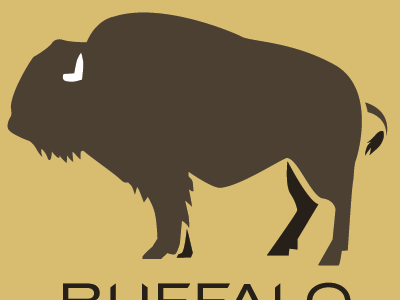 Buffalo animal buffalo shapes vector yellowstone