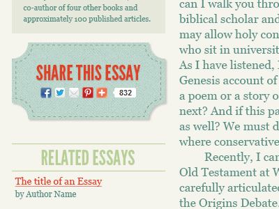 Essays related share type web