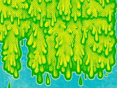 SLIME TIME illustration lettering slime typography