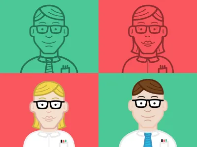 Avatars aerolab argentina avatar avatars glasses hair icon man nerd pen person woman