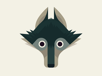 The Wolf animal baby child children cute kid nature poster series symmetry wolf