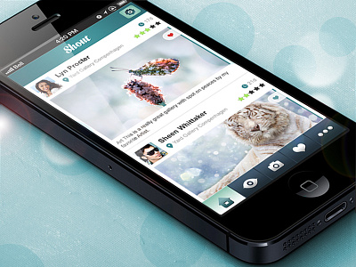 Shout App iphone5 ui mobile ui shout shout app ui design
