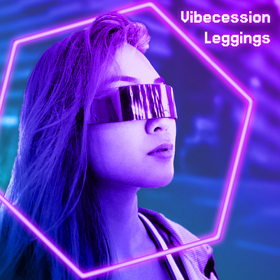 Vibecession Leggings affinity photo cyberpunk design