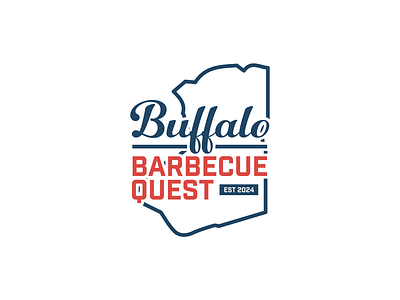 Buffalo Barbecue Quest Logo branding clean logo