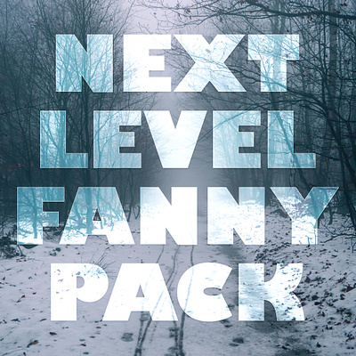 Next Level Fanny Pack affinity photo design double exposure