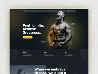 Reshape - Health and Fitness Website cardio workouts design fitness framer gym health healthy lifestyle noocode personal trainer responsive design ui web design webflow weightlifting wellness workouts