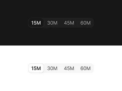 Segmented Control appdesign clean component dark design figma interface minimalist productdesign segmented control ui userexperience userinterface ux webdesign white