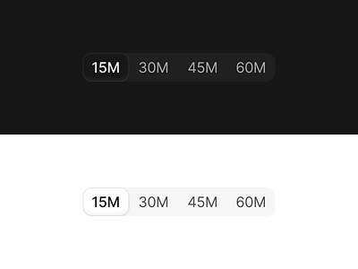 Segmented Control appdesign clean component dark design figma interface minimalist productdesign segmented control ui userexperience userinterface ux webdesign white