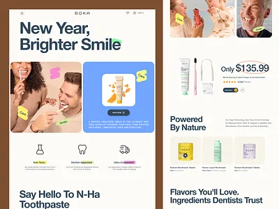 BOKA Toothpaste Product eCommerce agency branding clinic cream dentist ecommerce elementor family framer health landing online page product shop toothpaste ui webflow website wordpress