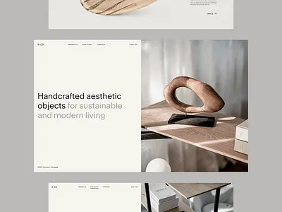 Studio Alma - Marketing Website & E-commerce animation creative direction decor design e commerce furniture landing page object online store shop shopify strategy ui ux web web design webpage website