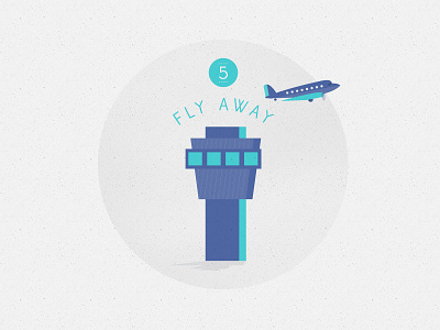 F L Y A W A Y icon airport fly icon iconset illustration palette plane texture