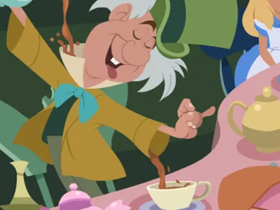 Mad Hatter final shot illustration