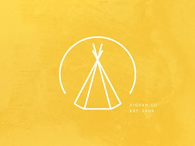 Vigvam brand branding icon iconography identity illustration logo mark studio symbol vigvam wigwam