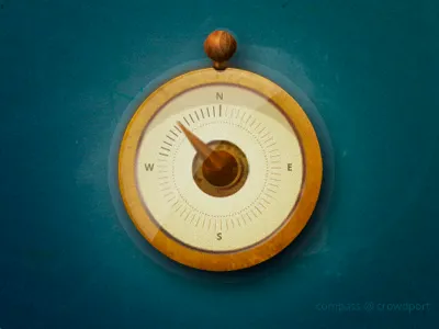 Lost your way? compass photoshop