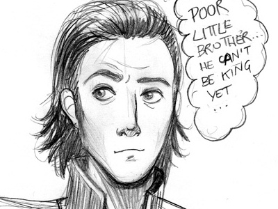 Loki S Expression drawing loki movie sketch thor