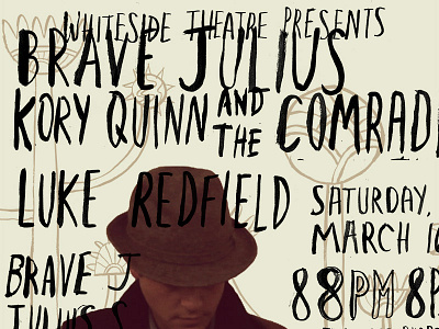 Brave Julius Poster music poster typography