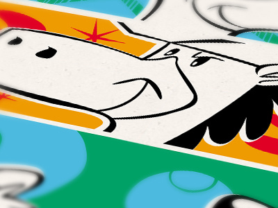 Animated Americana Preview hanna barbera quick draw mcgraw retro screen print
