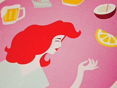 Delicious taste // Wspaniałe smaki beer chocolate coconut editorial health honey illustration lemon lettering magazine magazyn be mint poland polska press print purple redhead spa vector yellow