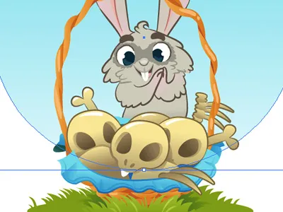 The Hungry Rabbit animal illustration rabbit vector