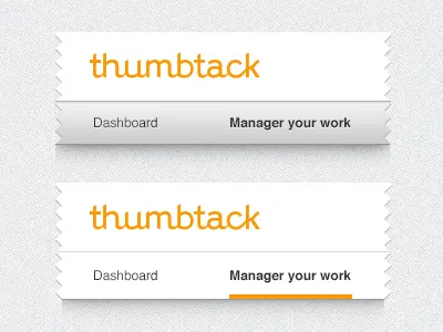 Old > New Header evolution flat gradient header new old orange shadow thumbtack ui