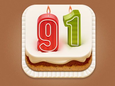 Grandpa‘s Birthday birthday cake icon