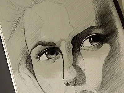 '13 Sketchbook Week #4 face moleskine pencil sketch sketchbook