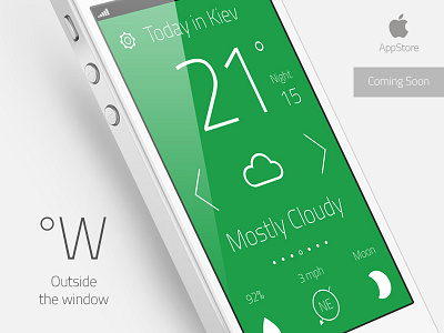 Weather App "Outside the window" apple appstore forecast ios iphone weather