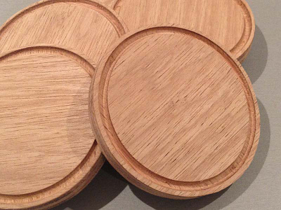 Coasters coasters engraved moustache treated wood