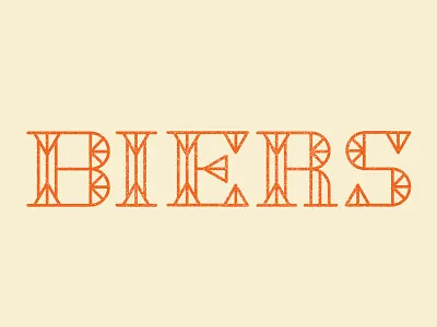 Bier beer beers bevel biers custom custom type geometric shapes type typography