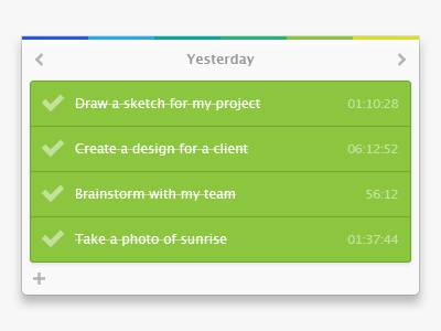 Completed tasks app application completed green illustrator mac macosx snail task time ui